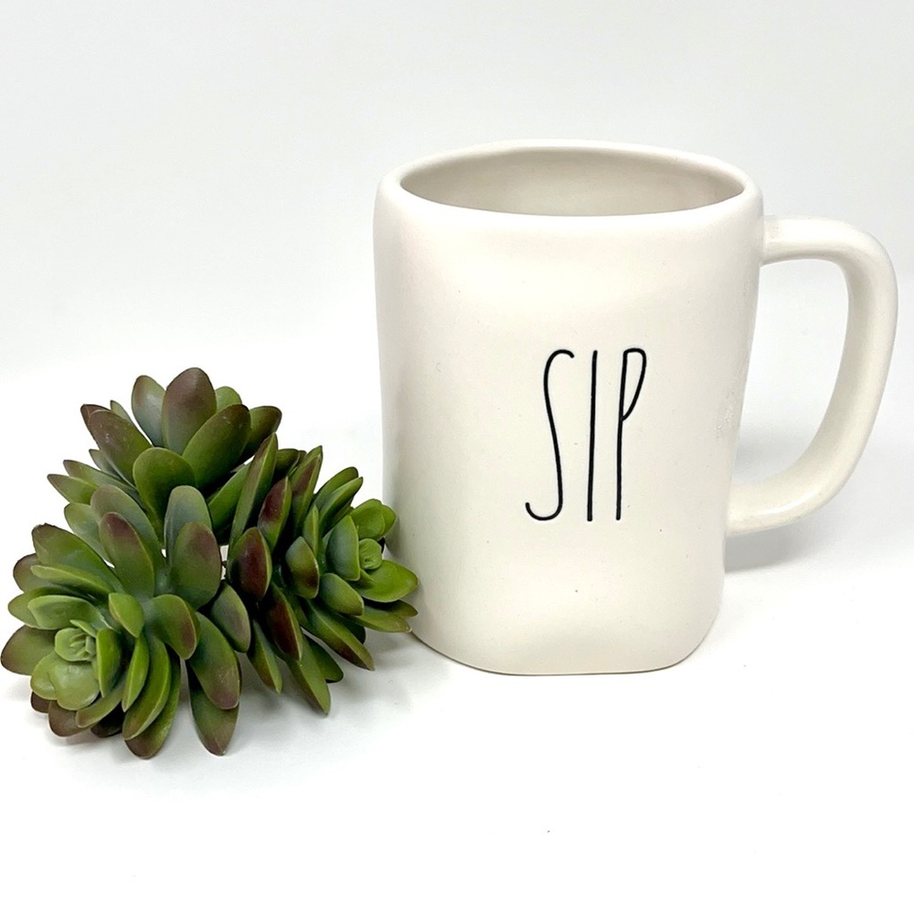Brand New Rae Dunn By Magenta Sip White Mug